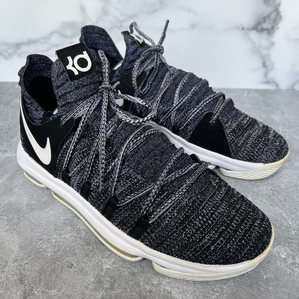 Nike Elite Zoom Kevin Durant 10 Oreo Mens Size 10 Athletic Basketball Sneakers